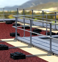 Klappbare Sicherheitsgeländer aus Aluminium für Industriedächer