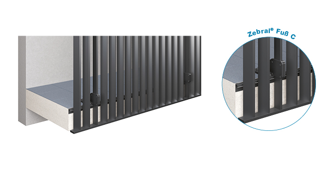Montagebeispiel Zebral Fuß C