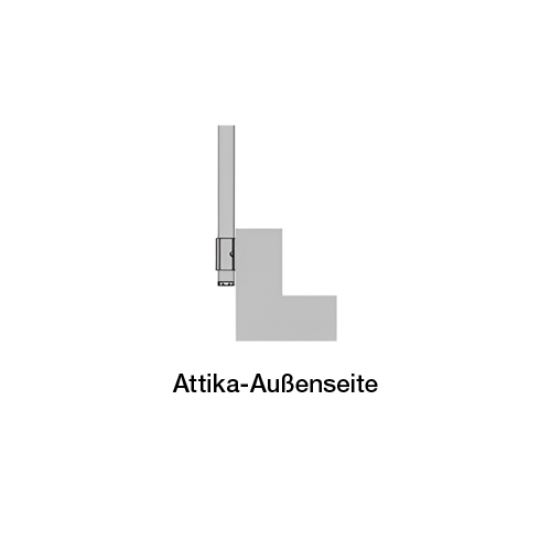 Montagebereich - Attika-Außenseite