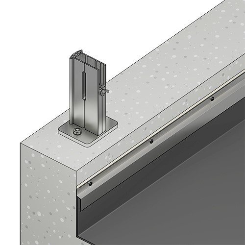 Absturzsicherung Flachdach Barrial fix Oberseite Fuss Mr