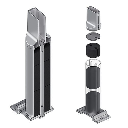 Barrial Fix Fuss-D gedämmt_Befestigung Dachläche